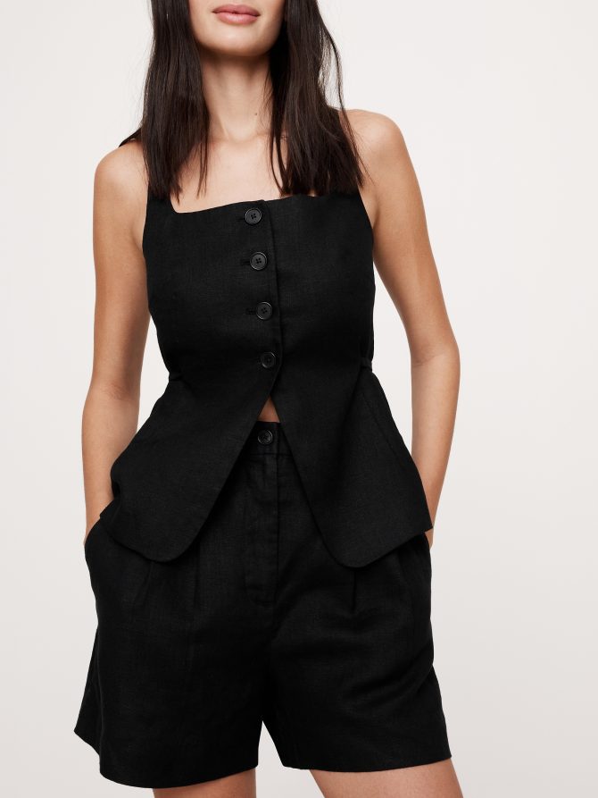 Soho High-Rise Linen 4" Short - Image 4