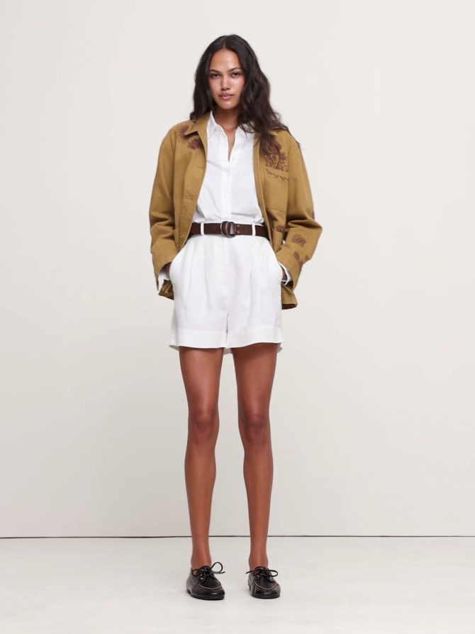 EMBROIDERED CANVAS CHORE COAT - Image 2
