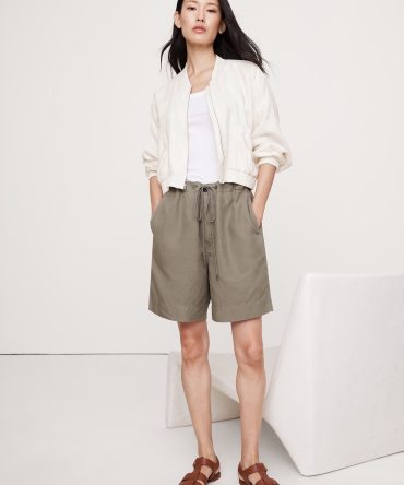Linen Bomber Jacket