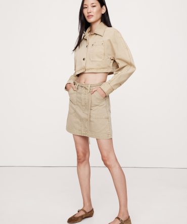 Ultra-Cropped Cotton Jacket