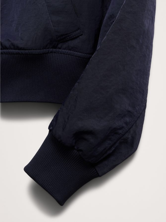 Water-Resistant Cropped Bomber Jacket - Image 7