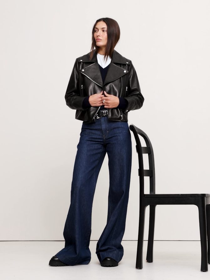 Leather Moto Jacket - Image 2