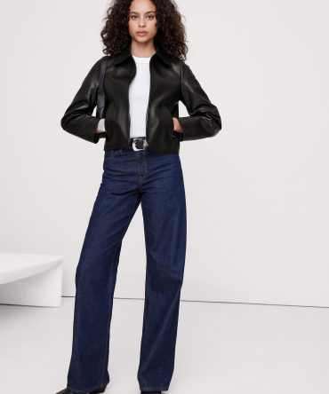 Minimalist Leather Jacket