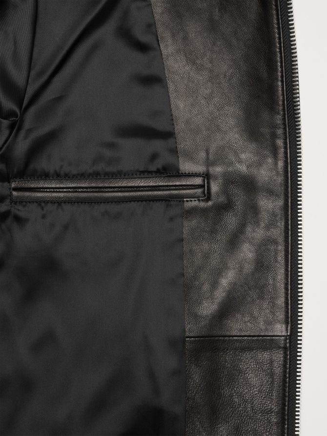 Minimalist Leather Jacket - Image 6