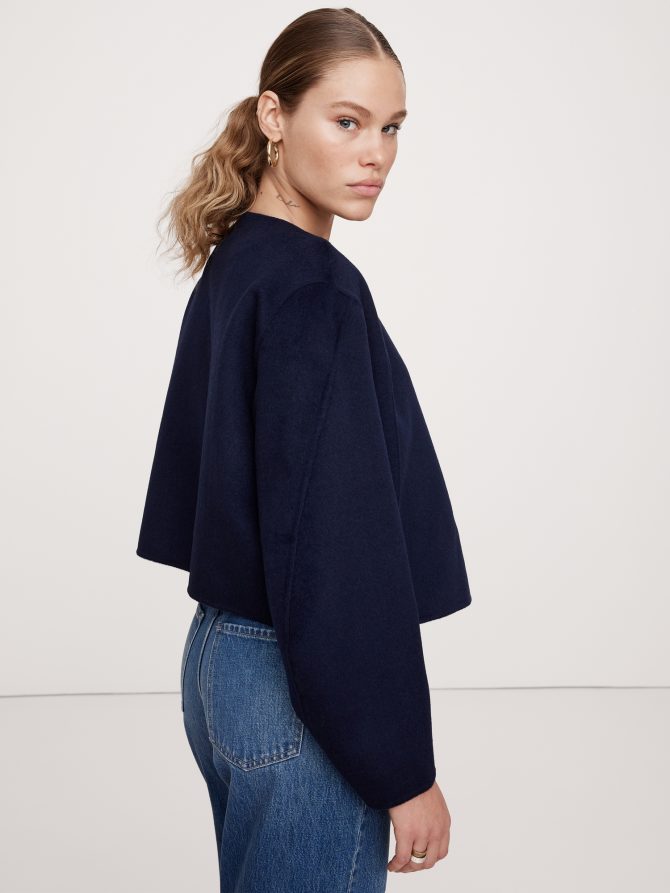 Double-Faced Cropped Jacket - Image 3