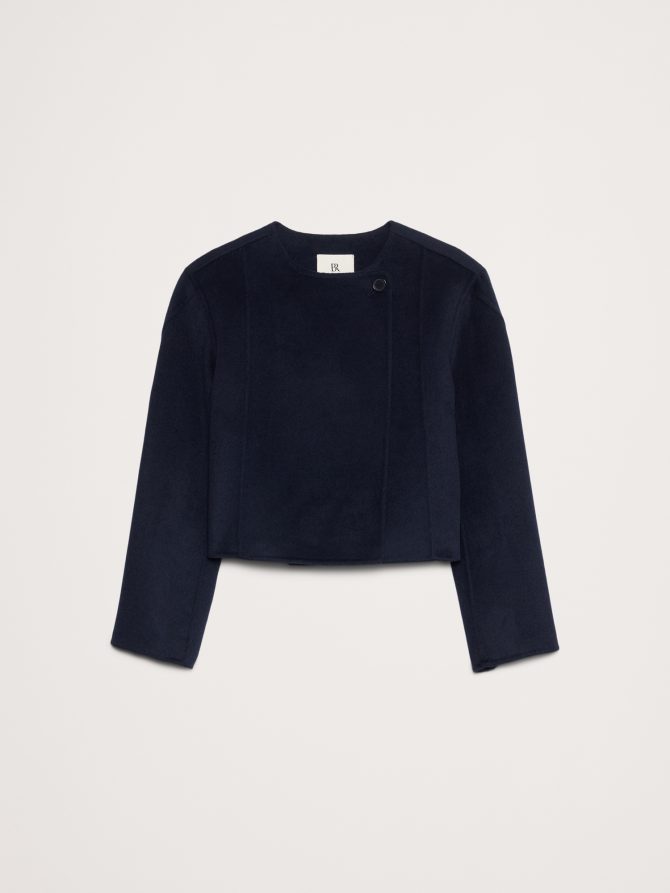 Double-Faced Cropped Jacket - Image 5