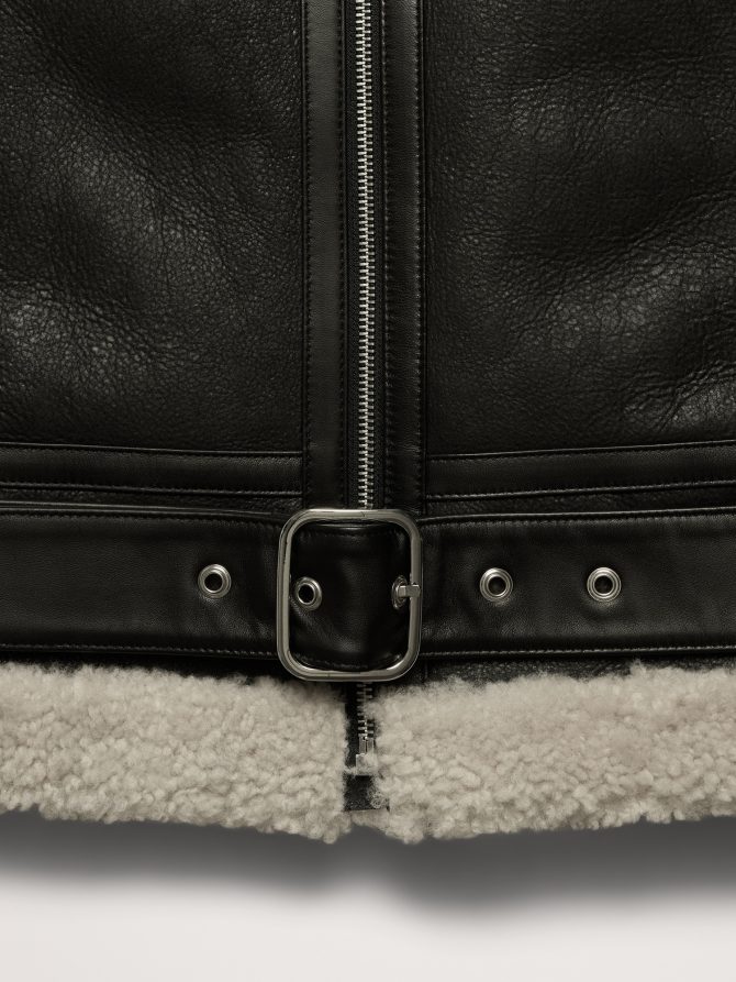 Shearling Aviator Jacket - Image 7