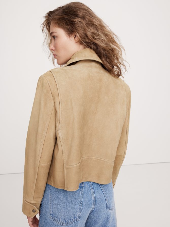 Enola Suede Moto Jacket - Image 3