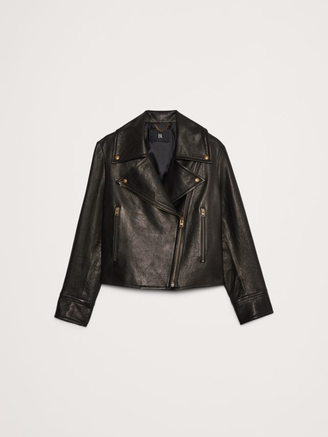 Enola Leather Moto Jacket - Image 5