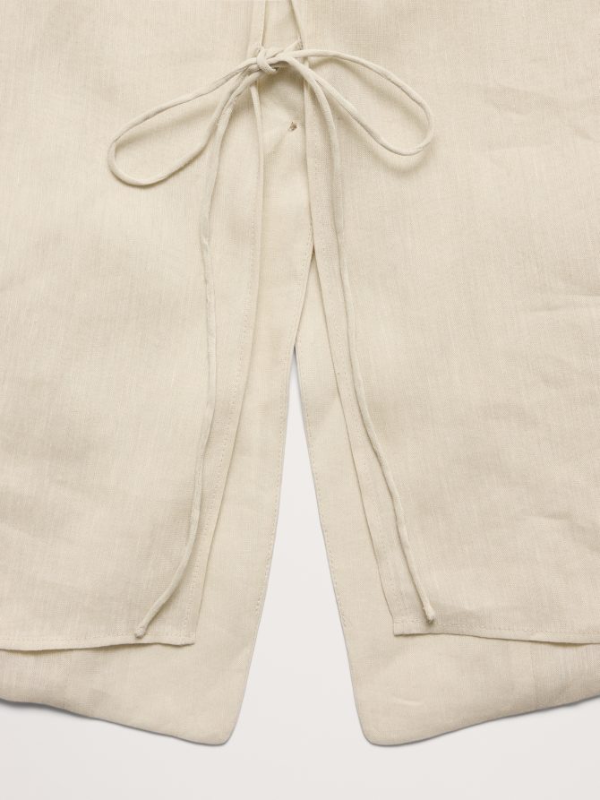 Linen-Viscose Open-Back Blazer - Image 8