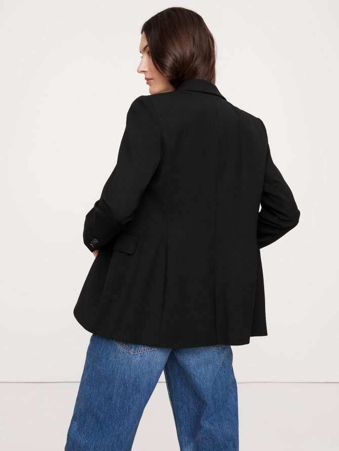 Slim Italian Wool Blazer - Image 2