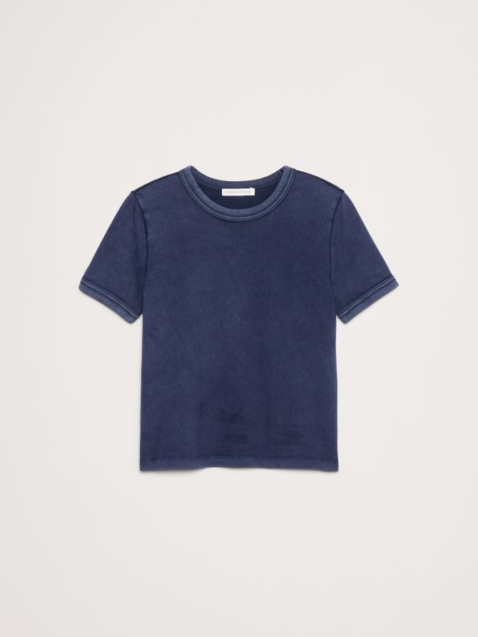 Slim-Fit Vintage Cotton Crew-Neck T-Shirt - Image 4