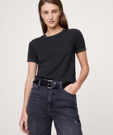 Slim-Fit Vintage Cotton Crew-Neck T-Shirt