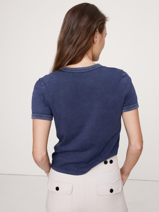 Slim-Fit Vintage Cotton Crew-Neck T-Shirt - Image 8