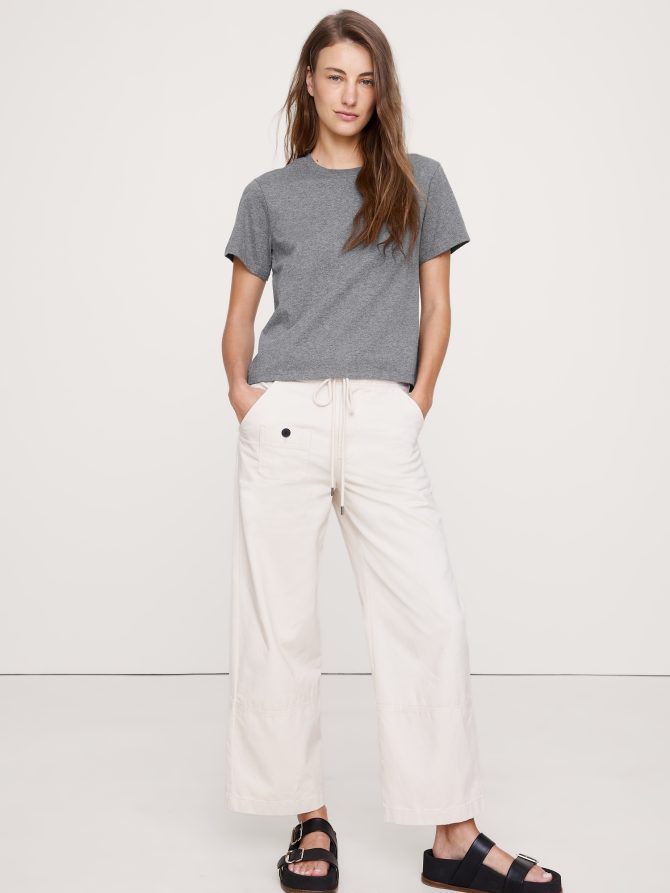 VINTAGE COTTON CREW-NECK T-SHIRT
