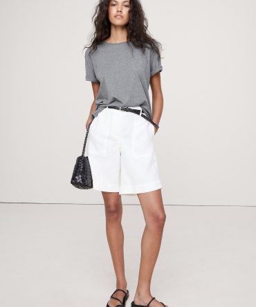 Oversized Cotton-Silk Crew-Neck T-Shirt