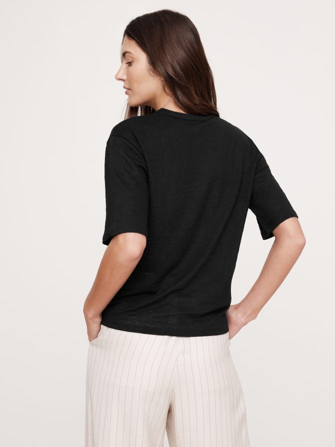 Relaxed Linen T-Shirt - Image 2