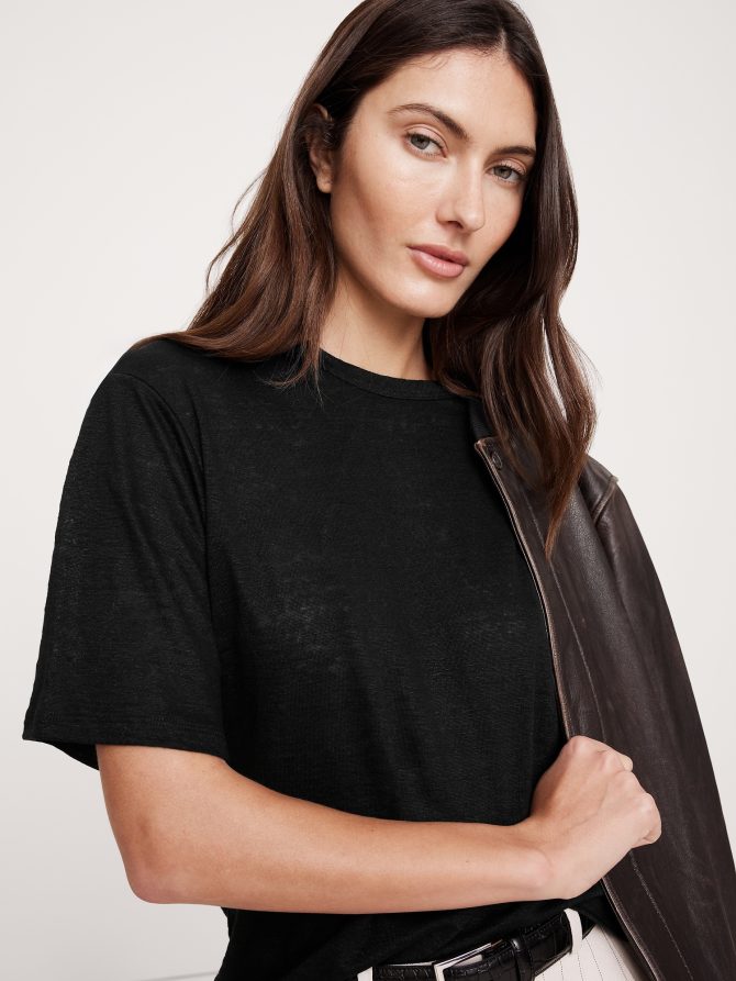 Relaxed Linen T-Shirt - Image 3