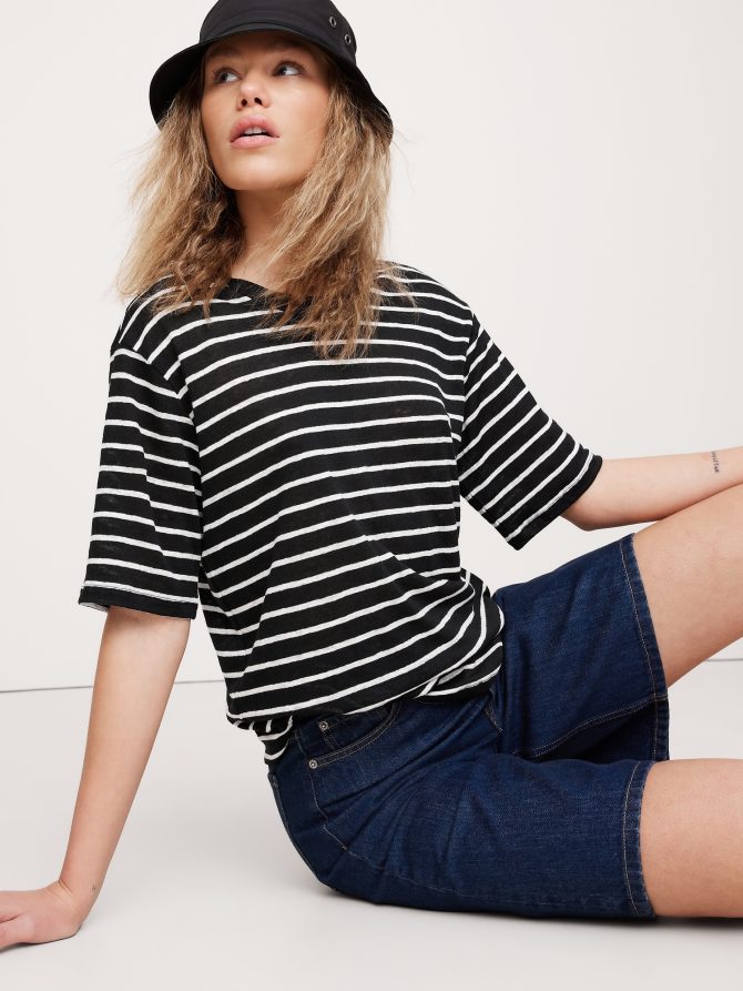 Relaxed Linen T-Shirt - Image 6