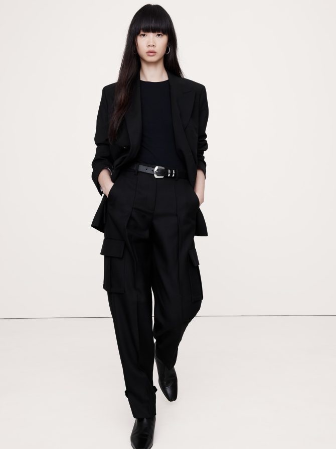 Ribbed Elbow-Sleeve T-Shirt - Image 7