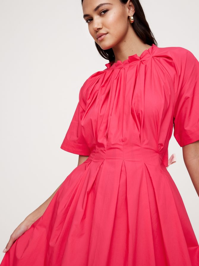 Cotton Poplin Open-Back Maxi Dress - Image 4