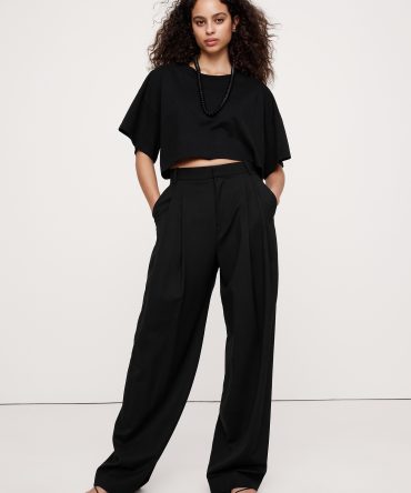 Oversized Vintage Cotton Cropped T-Shirt