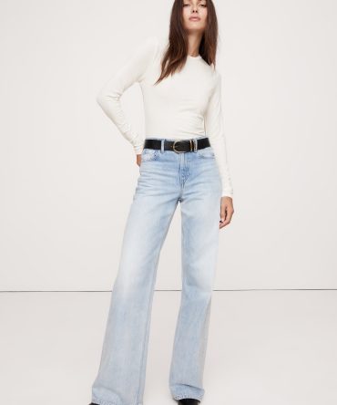 Luxe Wool-Blend Crew-Neck Top