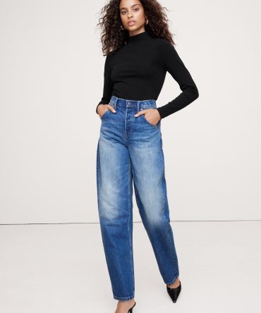 Refined Mock-Neck Top