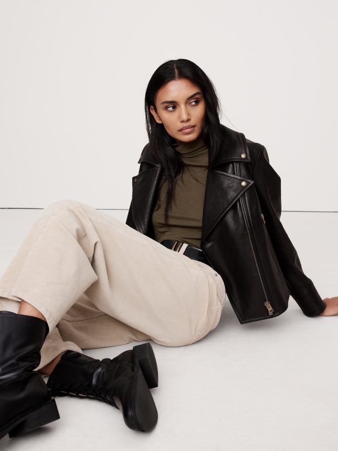 Luxe Wool-Blend Turtleneck T-Shirt - Image 6